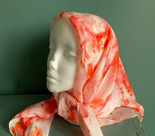 Hand dyed 100 - dyed, silk
