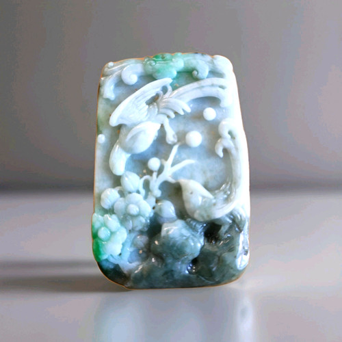 Pendentif jade émeraude - jade,