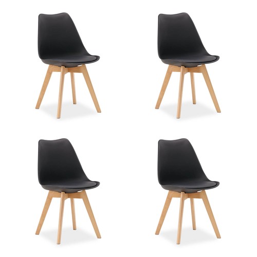 Chaises cuisine noir - 4,