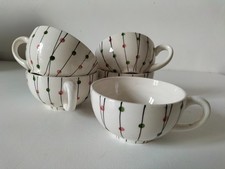 Ensemble 5 tasses vintage Schramberg – décor « Sonja » années 1950