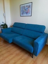 canapé H&H velours 3 places 208 × 80 × 105