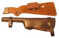 Crosse bois avec étui cuir