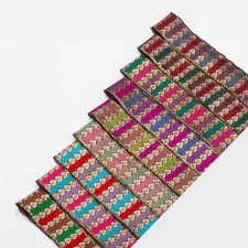 Ruban bande vintage sequin motif coeur cachemire Neotrims,bordure indien,sari