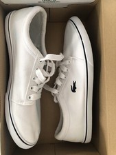 Lacoste Baskets en toile blanche ,Taille 40/comme neuf