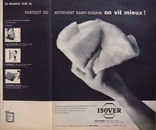 PUBLICITÉ PARTOUT OU INTERVIENT ISOVER SAINT-GOBAIN EN PANNEAUX OU EN ROULEAUX