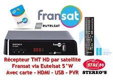 SEDEA SF 4300 HD - Récepteur décodeur TNT HD  par satellite - Avec carte FRANSAT
