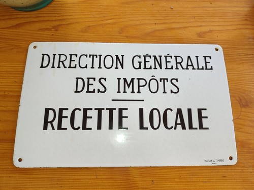 Ancienne plaque tôle - plaque, en