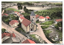 BT-BFP1-1037-54 - JEANDELAINCOURT - En avion au-dessus - L'église  VUE AERIEN