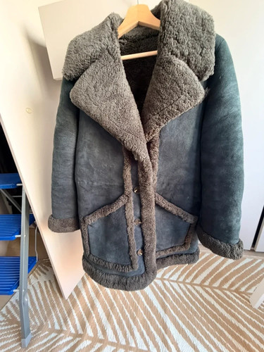 Manteau peau lainée - manteau, zadig