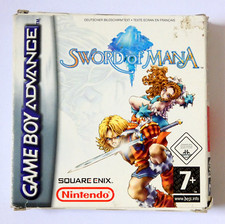 BOITE NOTICE & VIP SANS JEU SWORD OF MANA NINTENDO GAME BOY ADVANCE EUR SQUARE