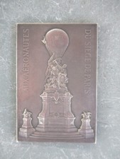 Superbe et rare médaille Aux Aéronautes du Siège de Paris 1870-1871 A. BARTHOLDI