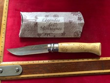 couteau ancien OPINEL LEGENDES DES MONTAGNES rare antique knife messer coltello