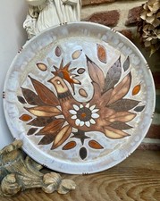Plat vintage coq oiseau feu - vintage, de