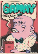 MORENO  etiquette de vin Gamay Geneve 1985  180 ex Papiers Gras serigraphie