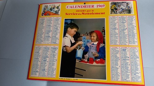 Calendrier vintage 1969 - ,