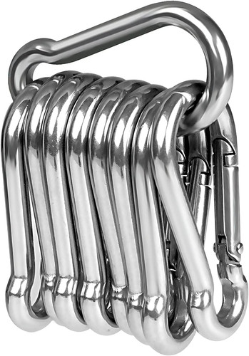 10pcs mousquetons acier - en,