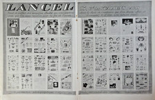 PUBLICITÉ PRESSE 1925 LANCEL ORFEVRERIES SERVICES A PAIN A CAFÉ A SALADE SACS