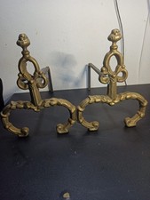 Ancienne paire de chenets en