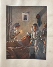 IMAGE DE LA GUERRE 1914-1918  " LE PREMIER PANSEMENT PAR GERVEX  "