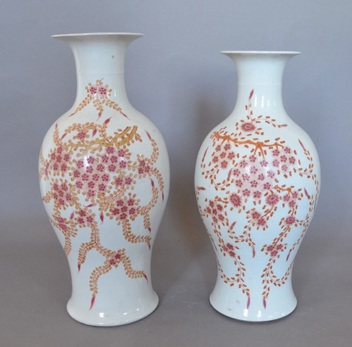 Belle paire vases - de, a