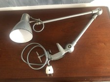 LAMPE A 2 BRAS ARTICULÉS, ROTULES, LAMPE D'ATELIER, LAMPE DE BUREAU