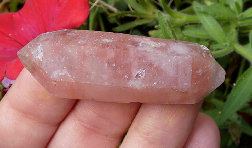 Quartz rose hématoïde - rose,