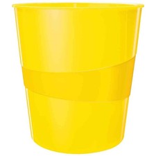 [5278-10-16] LEITZ Corbeille à papier WOW, en plastique, 15 litres, jaune