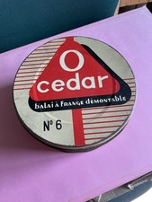 Ancienne boîte en tôle lithographiée - Publicité O-Cedar nº6