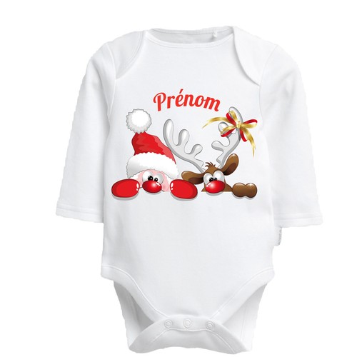 Body bébé père noël - body,