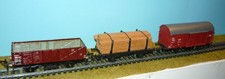 lot de 3 wagons marchandises