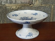 Joli plat ancien coupe à fruit en faïence Boch La Louvière