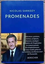 Promenades Nicolas Sarkozy éd Herscher 2021 EO Dédicacé "pour Vincent" Signé TBE