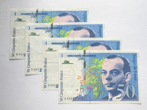Lot billets 50 francs - de, 4