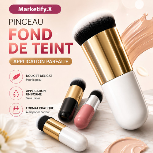 Pinceau fond teint - pinceau, de