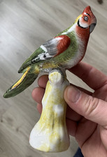 Bel Oiseau Perruche Porcelaine Pierrefonds