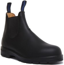 BLUNDSTONE 566 Hommes Tirer Sur Thermique Chelsea Bottes en Noir Taille UK 7 -
