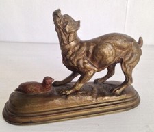 Beau Petit Bronze Chien signé d'après DELABRIERE Edouard (1829-1912)