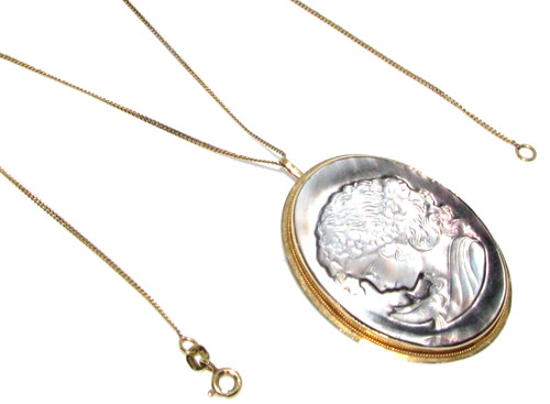 Broche pendentif camée - broche/pendentif,
