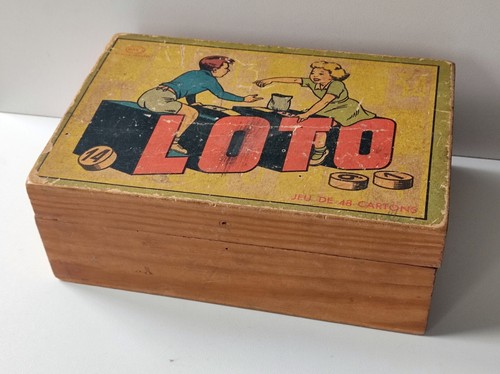 Ancienne boîte jeux - ancienne, de