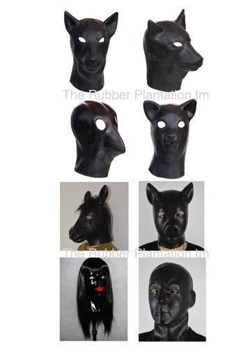 Latex fétiche masques - fétiche, capuche