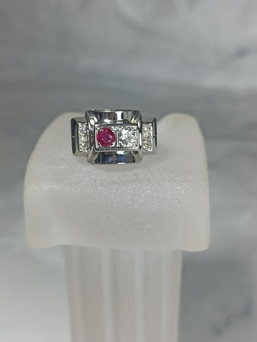Bague tank art déco 18 - bague,