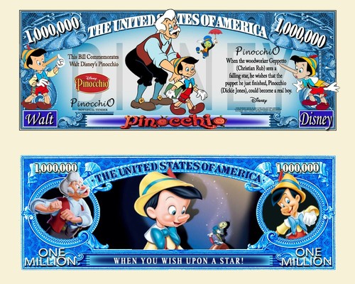 Pinocchio billet million - billet,