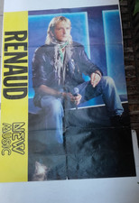 POSTER RENAUD SECHAN  INDOCHINE NEW MUSIC     84 X 59 CM  ANNÉES 80