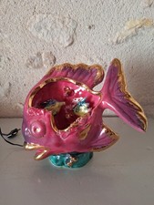 VALLAURIS, POISSON LAMPE VEILLEUSE, DÉCOR POISSONS, ÉLÉMENTS MARINS