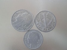 FRANCE - Lot 2 Pièces de 2F et 1 pièce de 1F.  Années différentes. (2 scans).