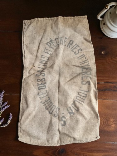 Ancien sac toile jute - ancien,
