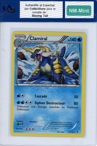 Carte pokémon clamiral - carte,