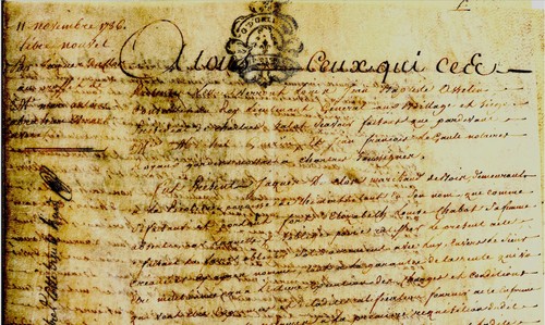 1786 acte thimert marchand - 1786,