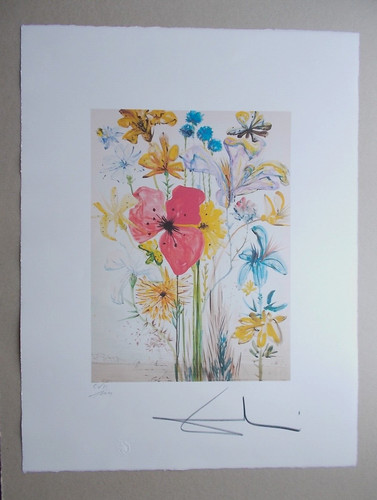Lithographie salvador dali - , "