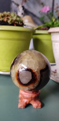 Sphère septaria à - de,
